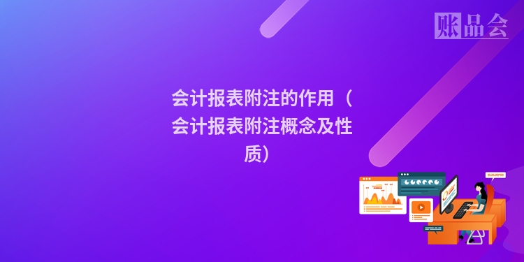 会计报表附注的作用(会计报表附注概念及性质)