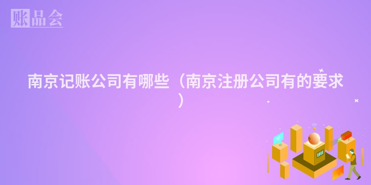 南京记账公司有哪些（南京注册公司有的要求）