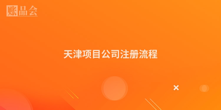 天津项目公司注册流程