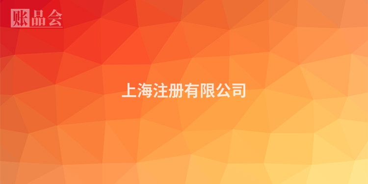 上海注册有限公司
