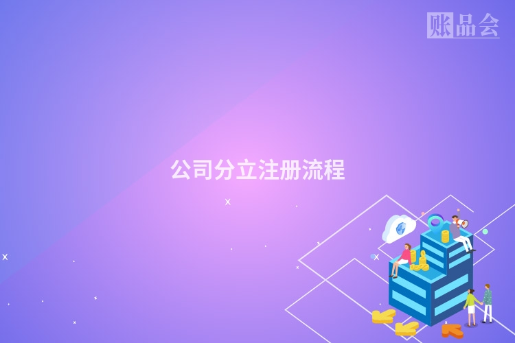 公司分立注册流程